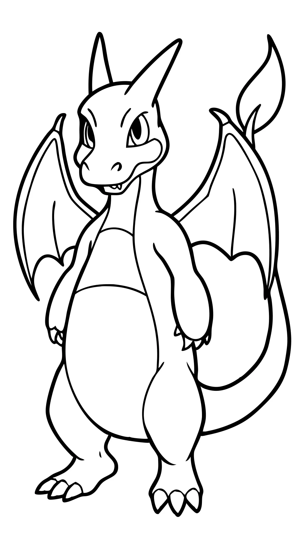 Página para colorear de Charizard